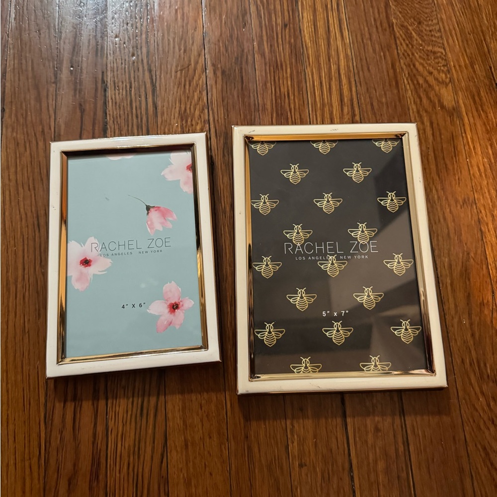 New Rachel Zoe White and Gold Frame Duo